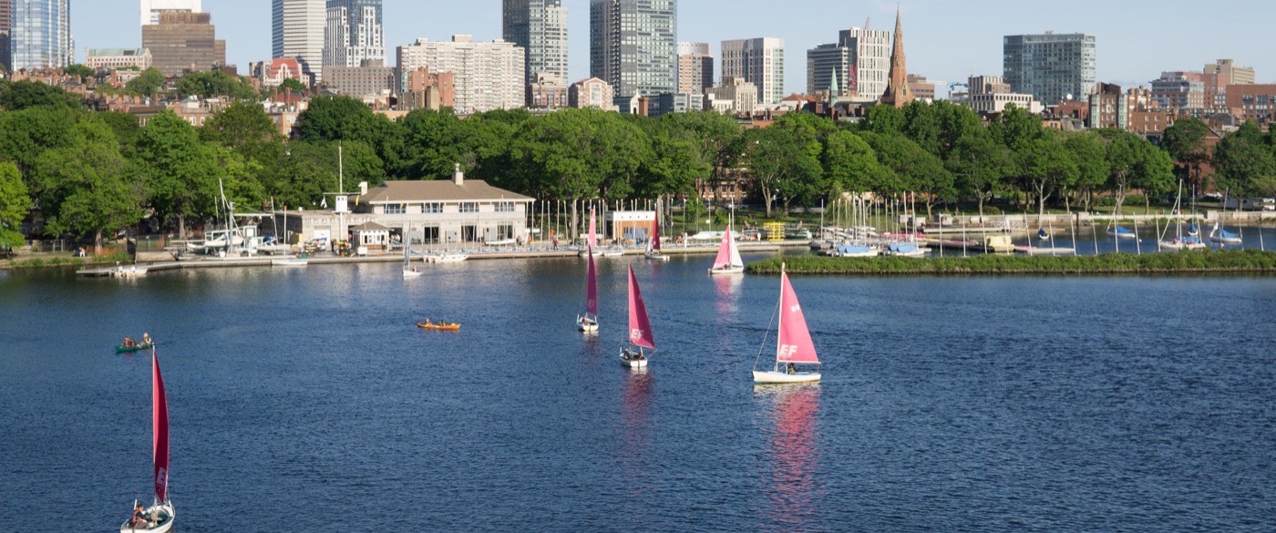 Boston skyline across the Charles River